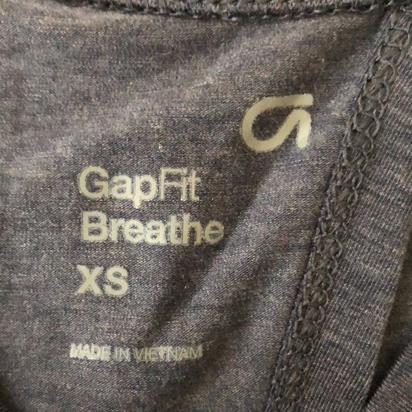 Gap GapFIT Breathe Blue Open Back Workout Tank XS - Picture 2 of 4